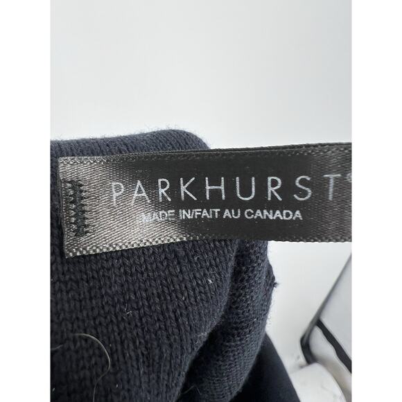 Parkhurst Black Cotton Beret Large Rosette Y2K OS - Picture 5 of 8